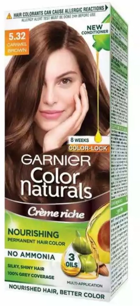 Garnier Color Naturals Shade 5.32 Caramel Brown Hair Color Online