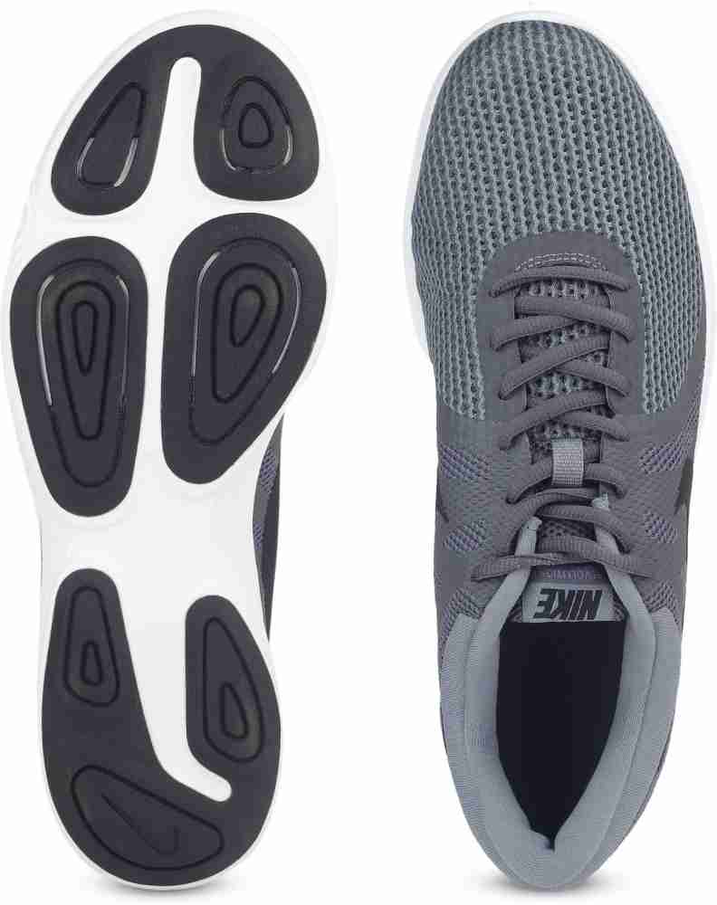 NIKE REVOLUTION 4 Running Shoes For Men Buy DARK GREY BLACK COOL GREY WHITE Color NIKE REVOLUTION 4 Running Shoes For Men Online at Best Price Shop Online for Footwears in India Flipkart