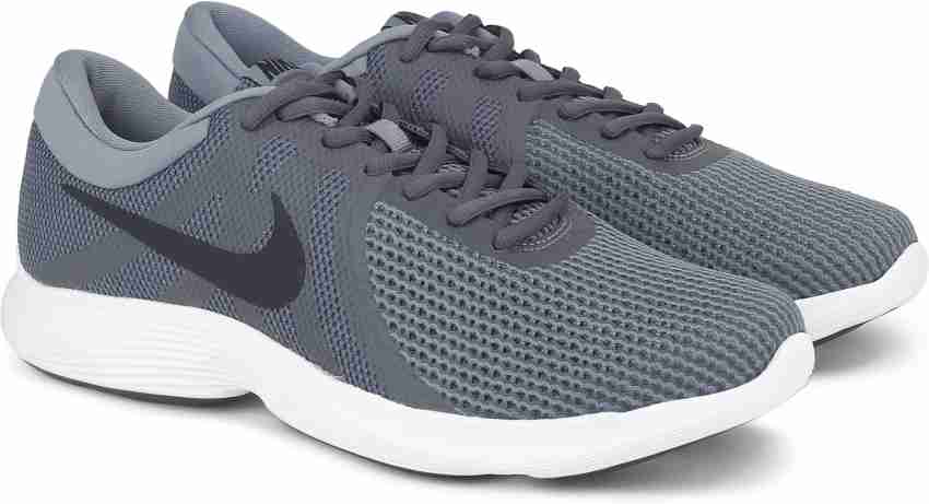 NIKE REVOLUTION 4 Running Shoes For Men Buy DARK GREY BLACK COOL GREY WHITE Color NIKE REVOLUTION 4 Running Shoes For Men Online at Best Price Shop Online for Footwears in India Flipkart