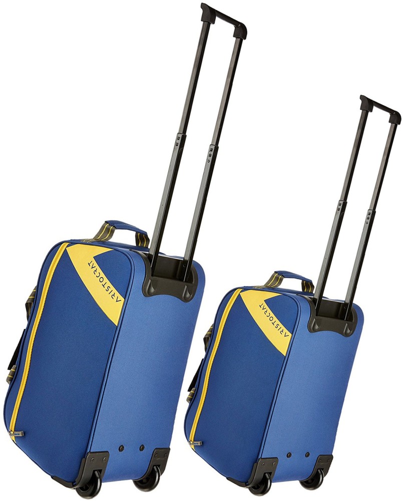 ARISTOCRAT Dawn set of 2 duffle trolly bags 62 cm 52 cm Duffel With Wheels Strolley blue Price in India Flipkart