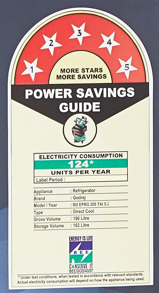 Power consumption of godrej refrigerator top