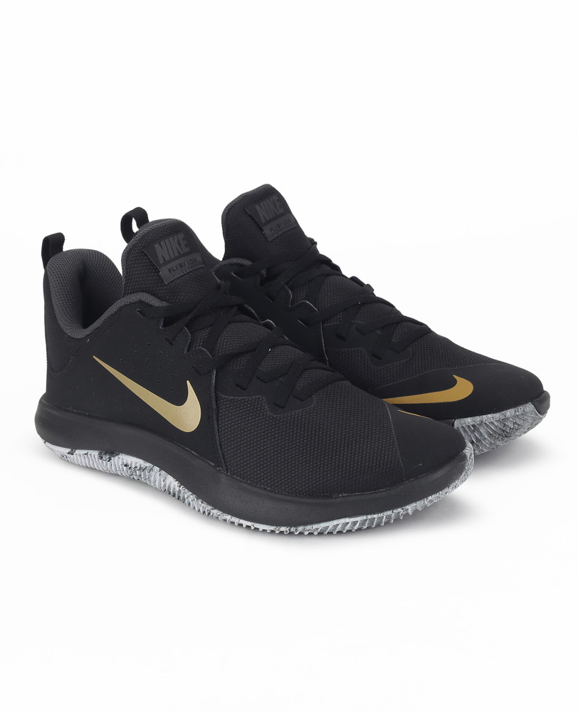 nike flyby low black and gold