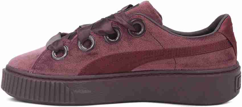 Puma burgundy best sale velvet shoes