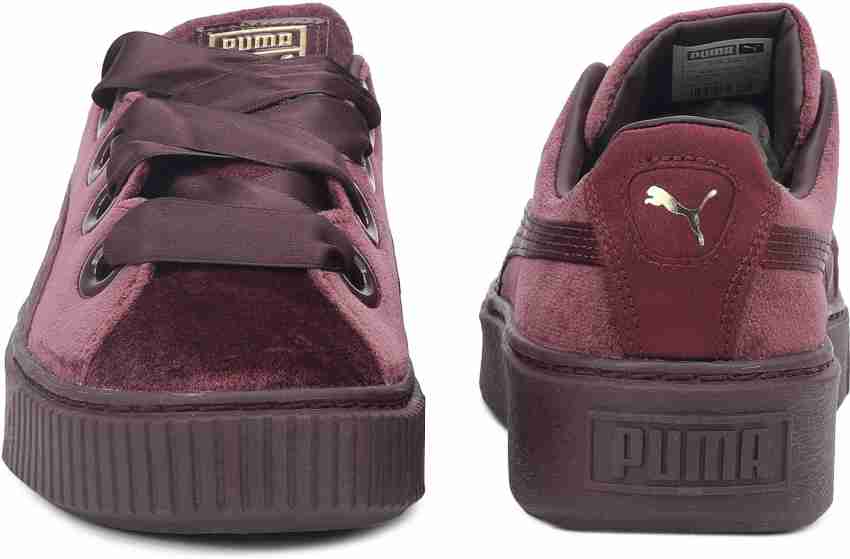 Puma velvet best sale platform shoes