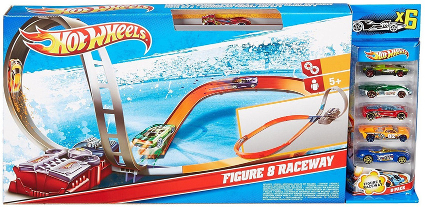 HOT WHEELS Figure 8 Raceway Track Set Multi Color Figure 8