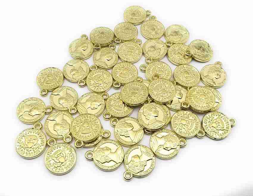 Satyam Kraft Metal DIY Coins for jewelry making Craft coins
