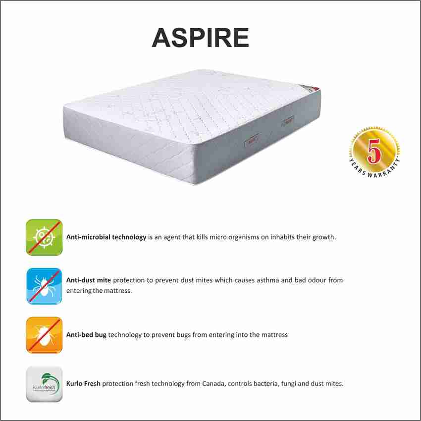 KURLON Aspire 6 inch Single Bonded Foam Mattress Price in India