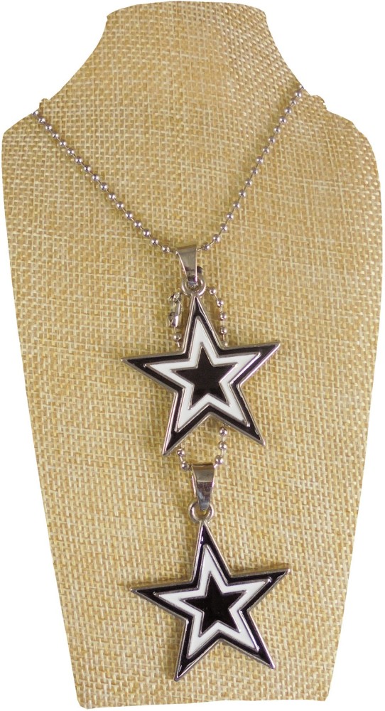 estore Designer Antique Look Double Lucky Star Locket Pendant with Chain  Necklace for Man and Women, Boys and Girls. Metal Necklace Price in India -  Buy estore Designer Antique Look Double Lucky