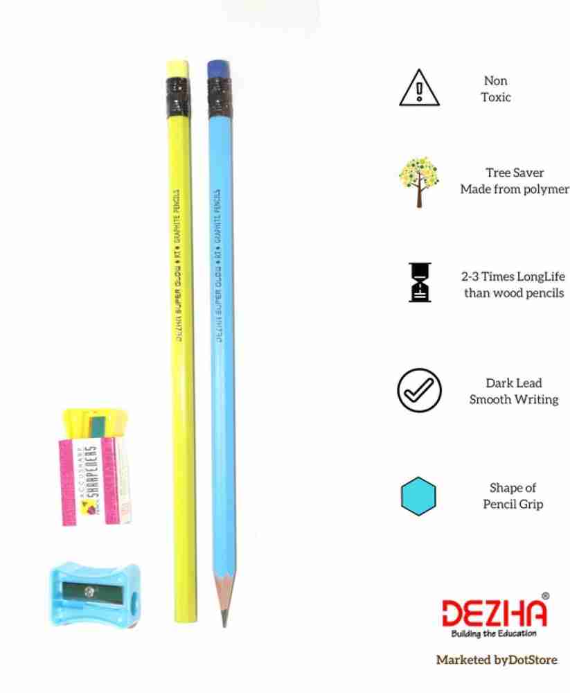 Writing pencils 5 boxes 60pcs yellow hb pencil school wood pencils