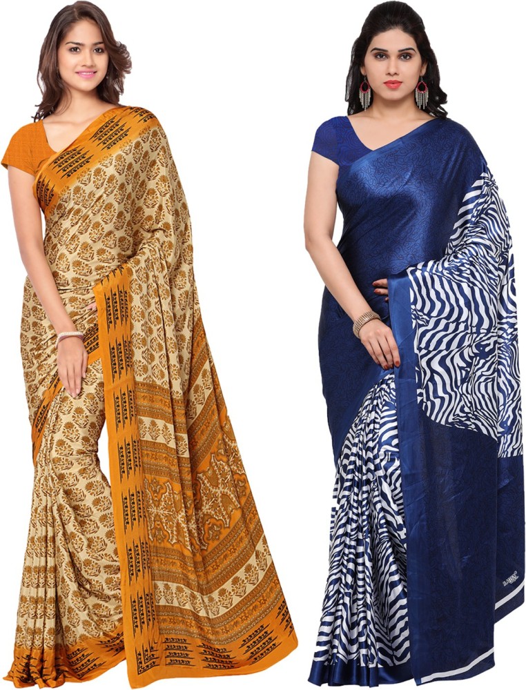 Crepe sarees outlet online shopping flipkart