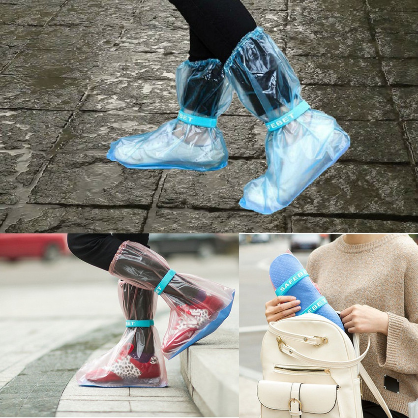 Desi Rang waterproof rain shoe cover like rain coat size M Indian