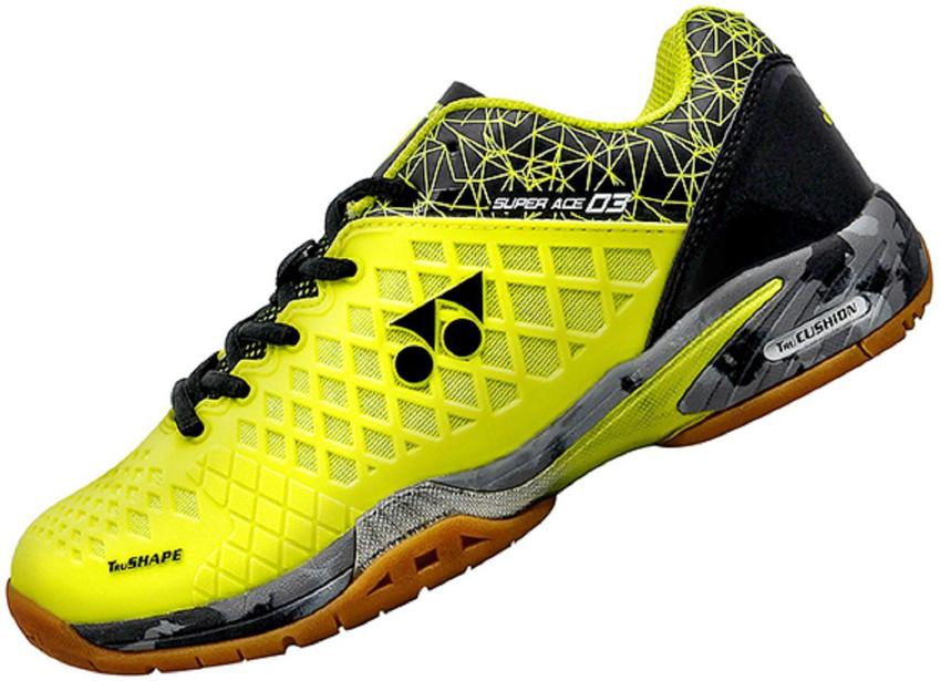 YONEX B SHOES SUPER ACE03 Badminton Shoes For Men - Buy BLACK LIME GREEN  Color YONEX B SHOES SUPER ACE03 Badminton Shoes For Men Online at Best  Price - Shop Online for