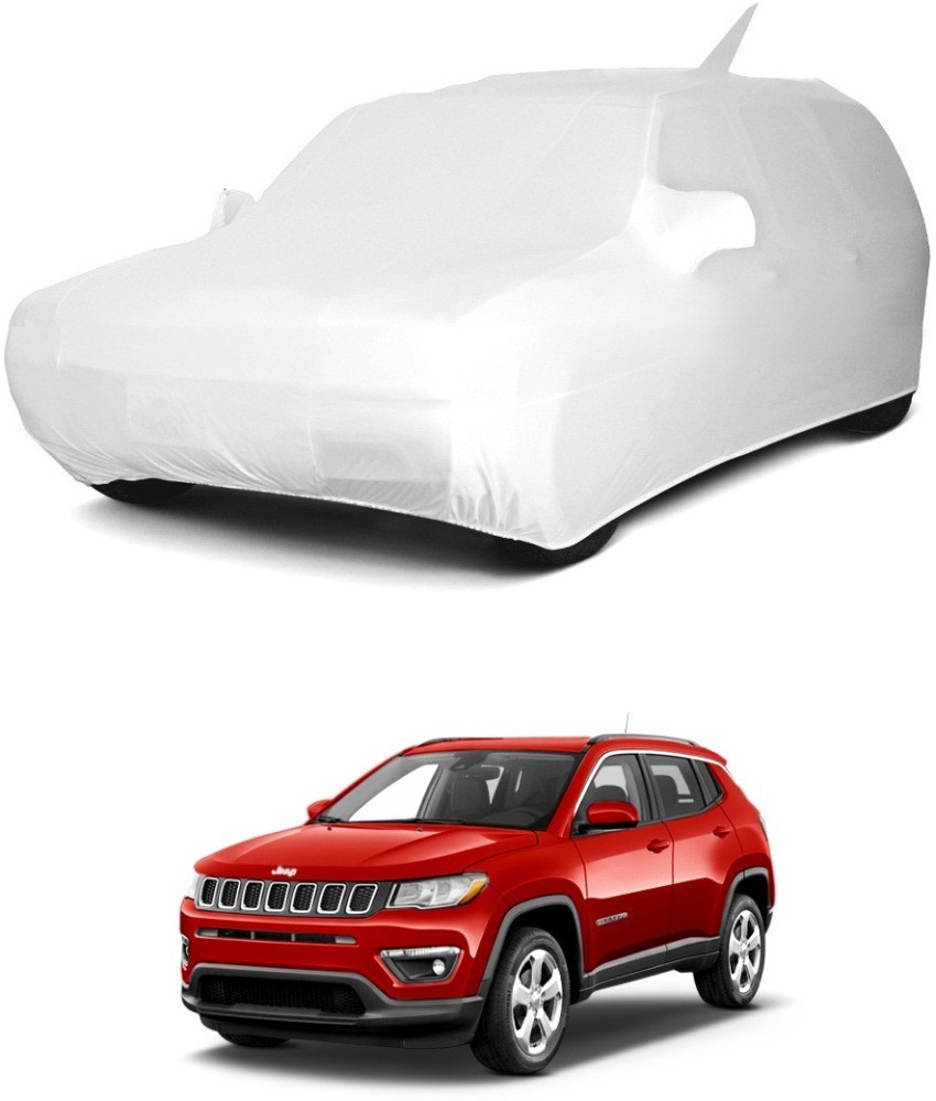 RideoFrenzy Car Cover For Jeep Compass (With Mirror Pockets) Price