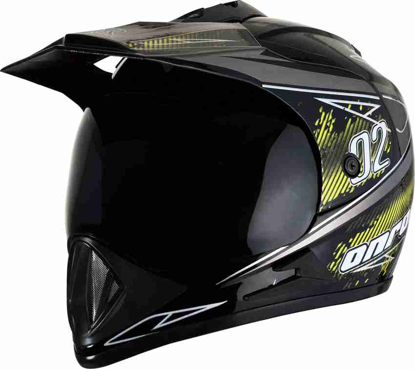 Dirt bike helmet with tinted visor sale