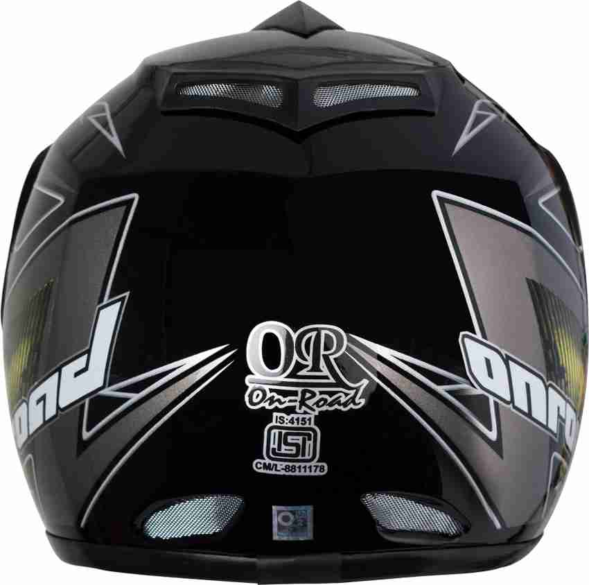 Autofy O2 On Road Full Face Motorcross Helmet With Tinted Visor
