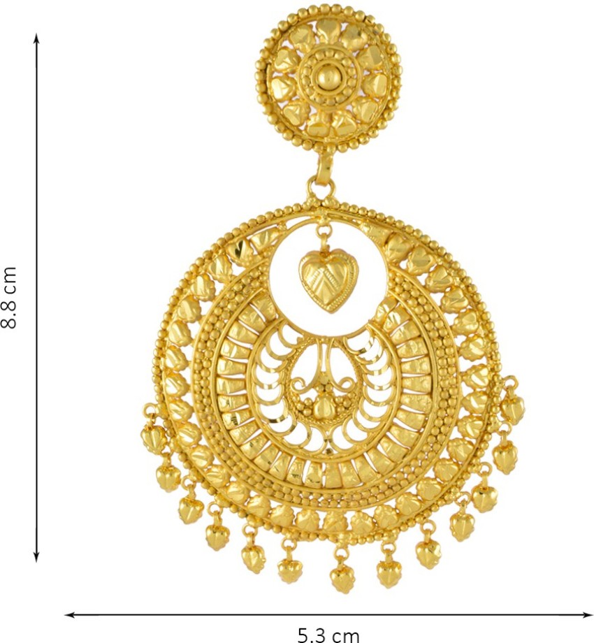 Gold sale kanbala earrings