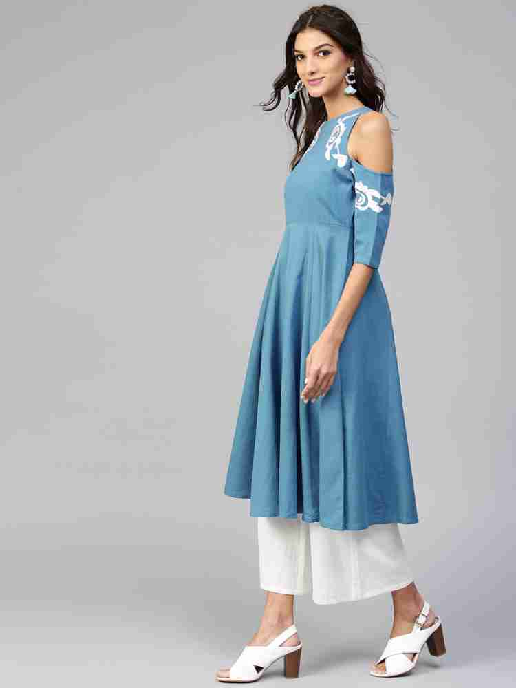 Cold shoulder kurti on sale flipkart