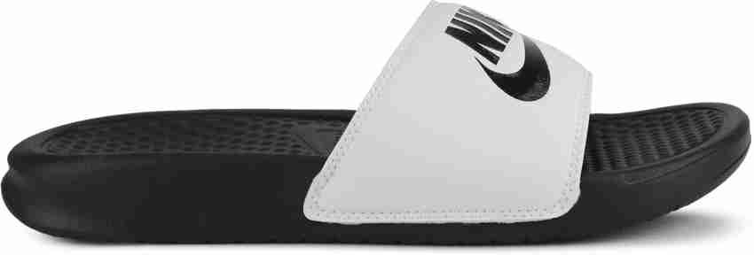 NIKE Men BENASSI JDI Slides Buy WHITE BLACK BLACK Color