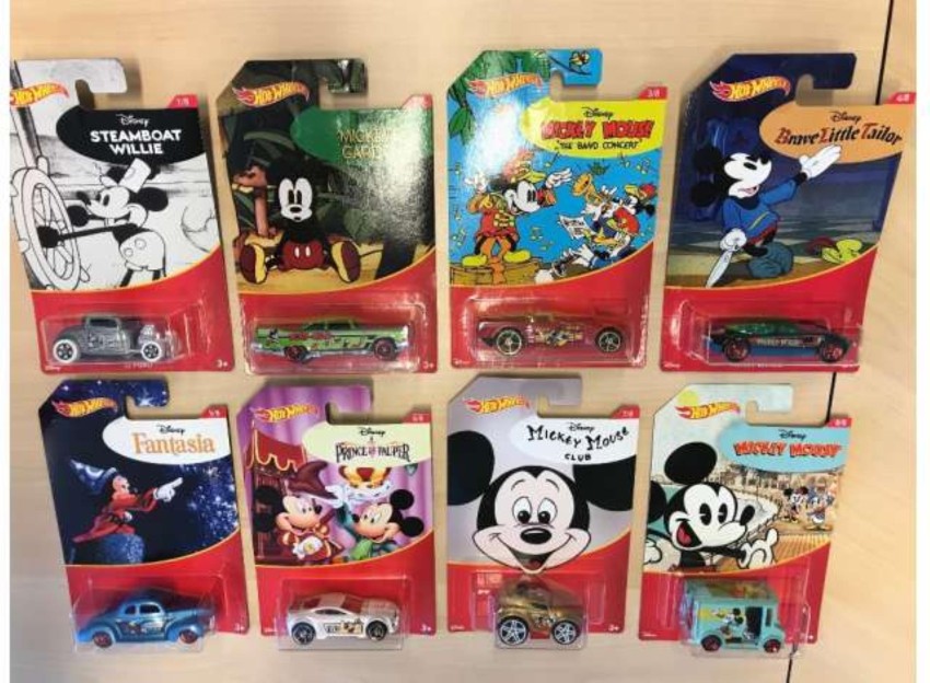 Mickey mouse deals hot wheels set