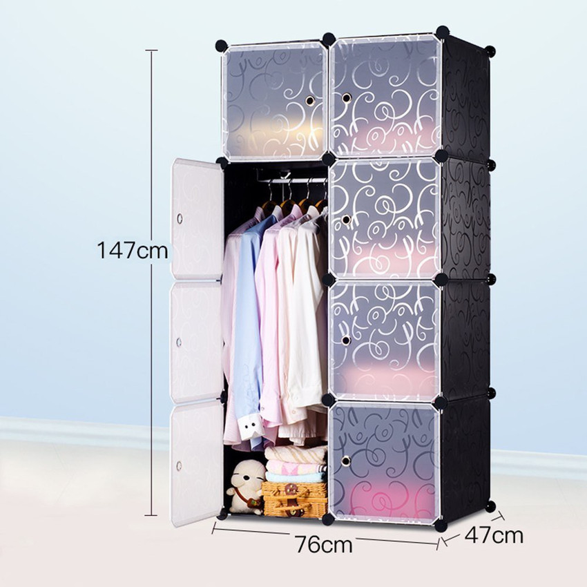 Plastic hot sale folding almirah