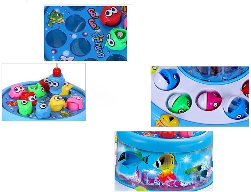 Elektra Double Fish Pool Electric Rotating Magnetic Fishing Game with The  Music & Light, Novelty Kid Child Educational Toy Party & Fun Games Board  Game - Double Fish Pool Electric Rotating Magnetic