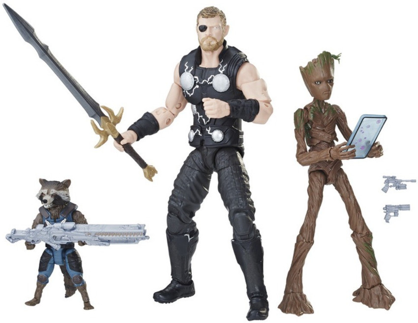 Thor groot rocket hot sale marvel legends
