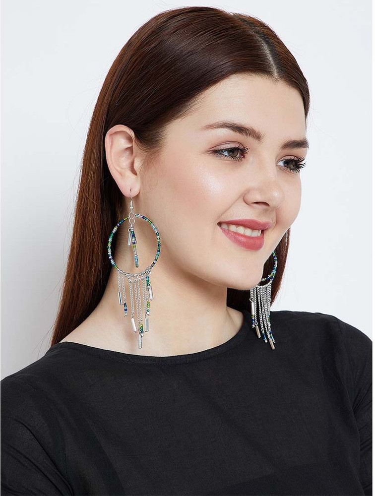 Flipkart Buy ZEROKAATA Lightweight Bead Long Danglers Earrings for Jeans Alloy Drops Danglers Online at Best Prices in India