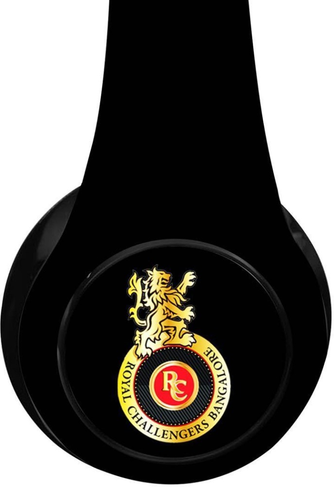 macmerise Play Bold RCB Logo Decibel Wireless On Ear Headphones