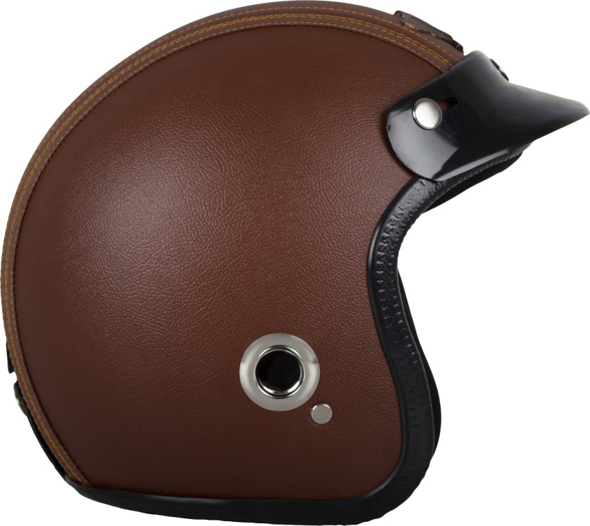 Leather bike outlet helmets