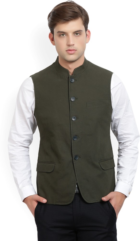 Van heusen nehru jacket sale