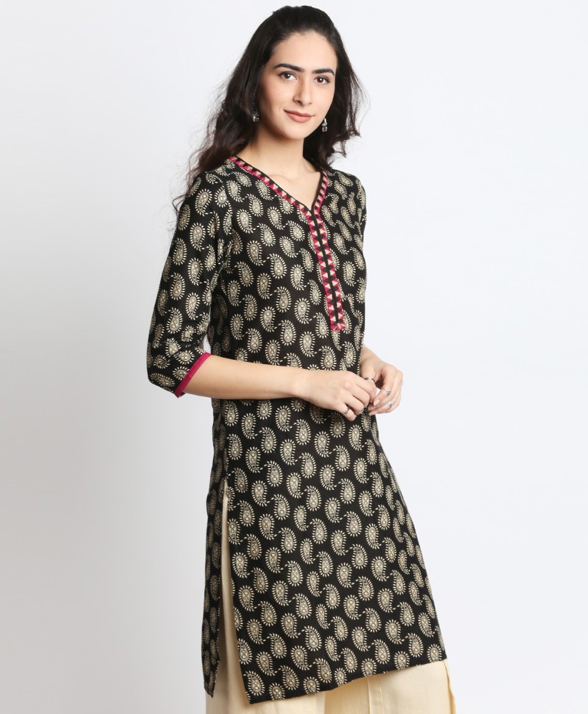 fbb - SRISHTI Women Printed Straight Kurta - Buy fbb - SRISHTI Women Printed  Straight Kurta Online at Best Prices in India