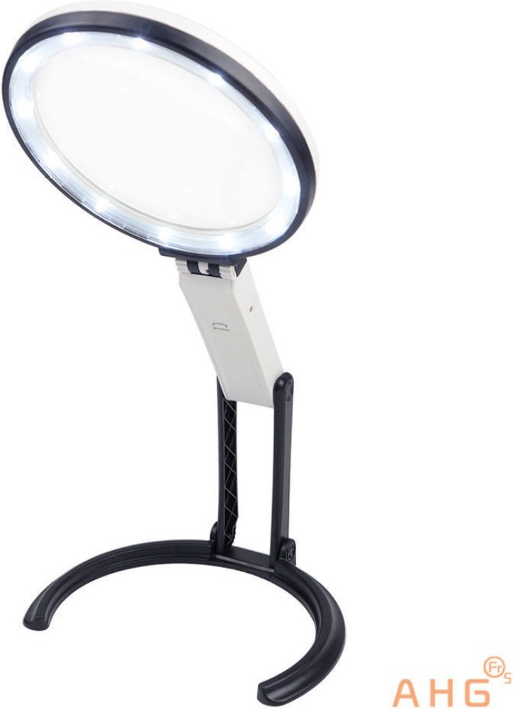 upalabdh Large Magnifying Glass With LED Light Lamp 5X Magnification  Magnifier Glass Magnifier Reading Hands Free Stand Price in India - Buy  upalabdh Large Magnifying Glass With LED Light Lamp 5X Magnification