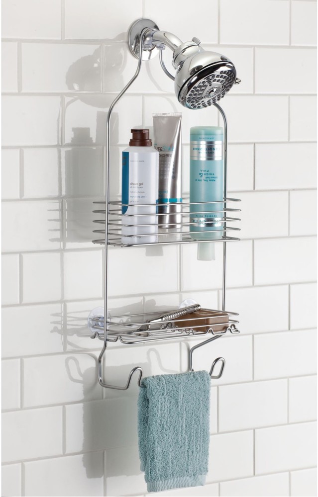  iDesign, Satin InterDesign Classico Extra Large Shower Caddy –  Bathroom Storage Shelves for Shampoo, Conditioner and Soap, Size : Home &  Kitchen