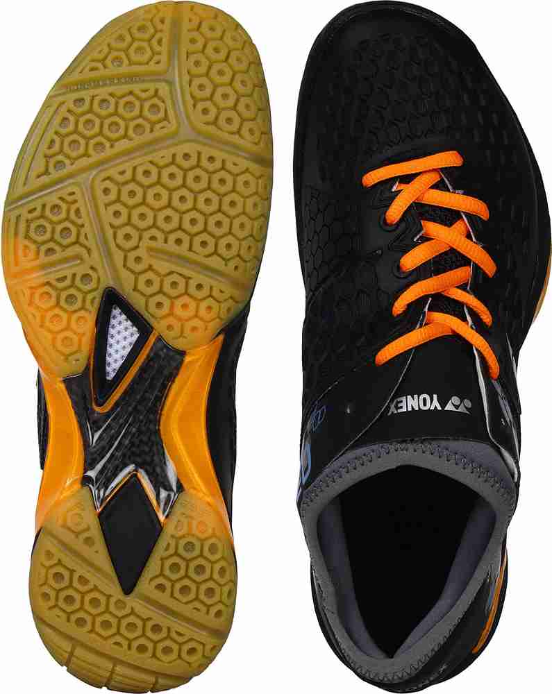YONEX B SHOES SHB 03 LCW EX POWERCUSHION Badminton Shoes For Men Buy BLACK ORANGE Color YONEX B SHOES SHB 03 LCW EX POWERCUSHION Badminton Shoes For Men Online at Best
