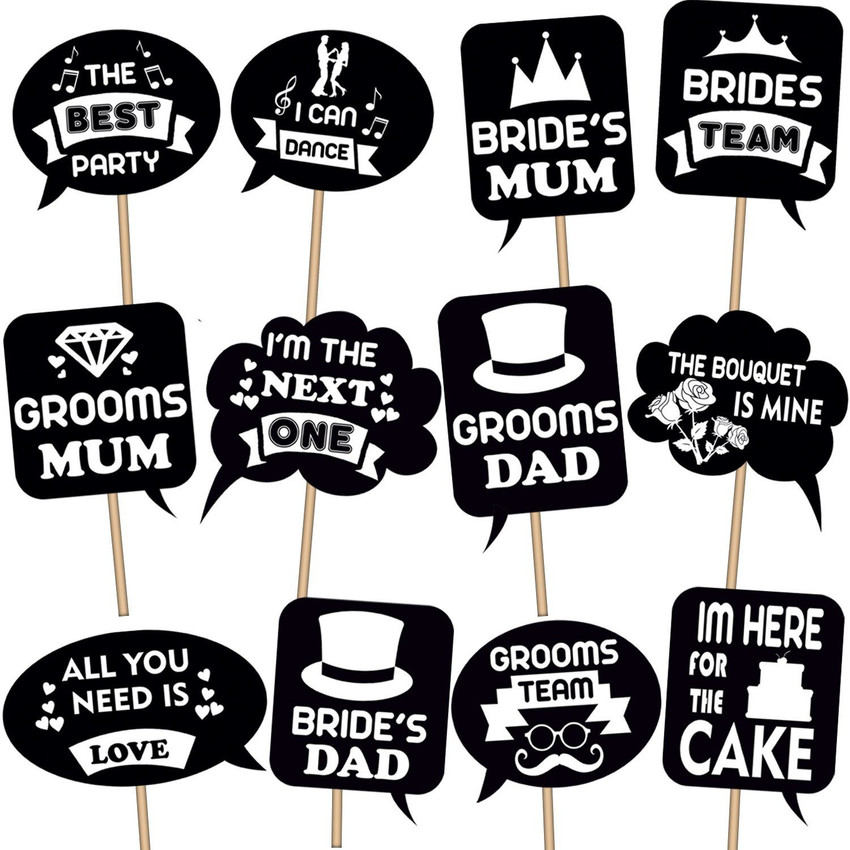 Props for bride and groom sale