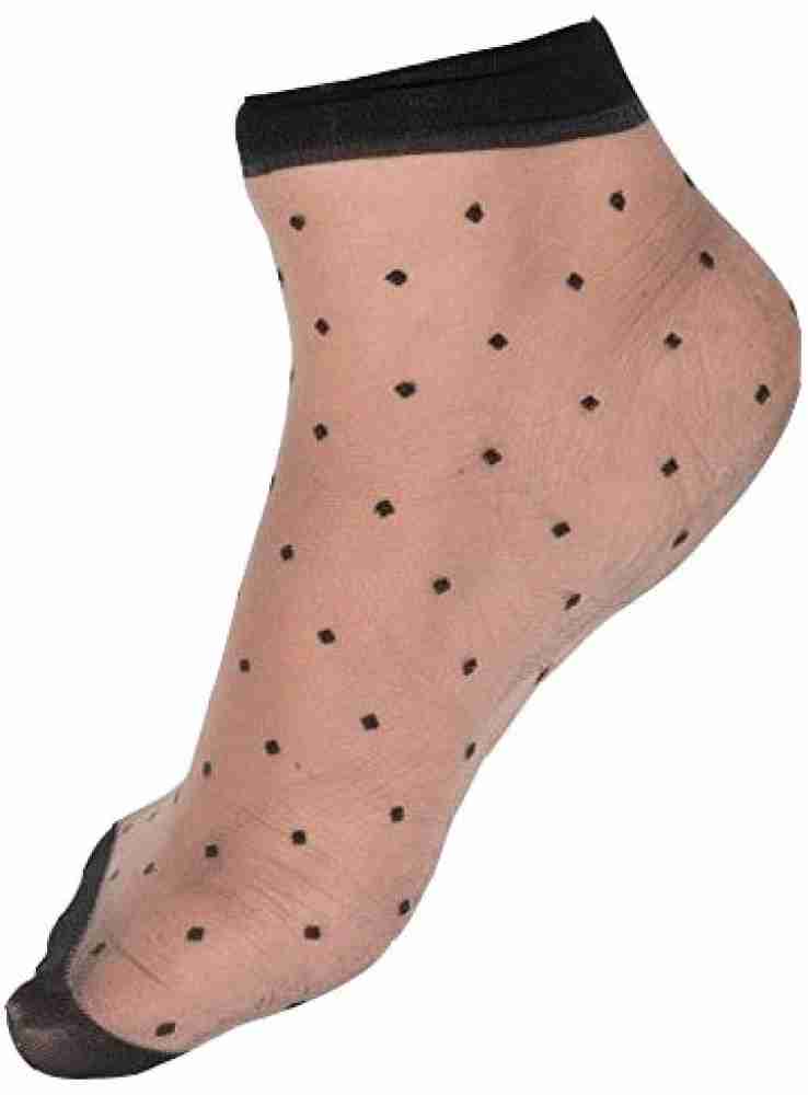 KETKAR Women's Nylon Without Thumb Solid Pattern Ankle Length Socks