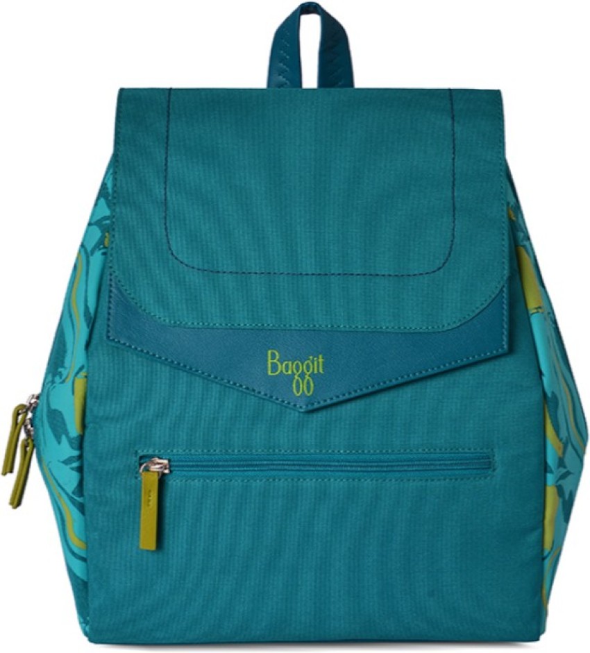 Baggit L Dorita Y G Z Sasha Teal Green M 4 L Backpack Teal  Price in  India  Flipkartcom