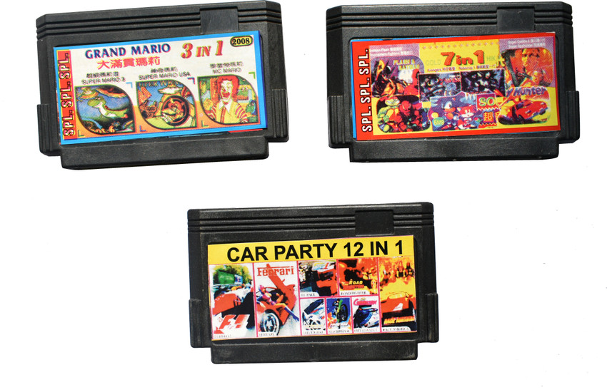 PTCMart 8 Bit Tv Video Game Cassettes Like Mario Mix Numbers