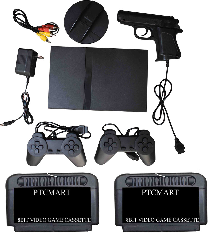 PTCMart 2 cassettes Extra with Slim 2 8 Bit tv video game NA GB