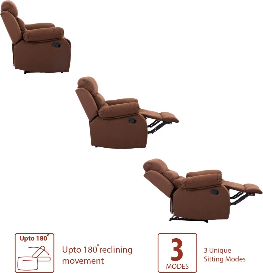 Flipkart Perfect Homes Costello Fabric Manual Recliners Recliner