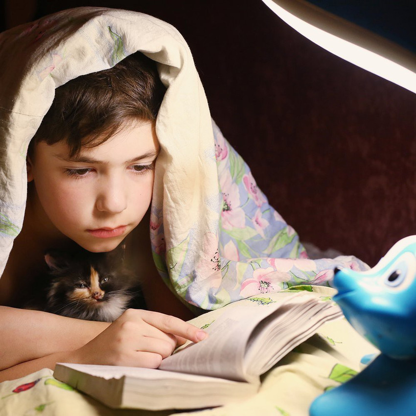 Children's reading light for bed clearance