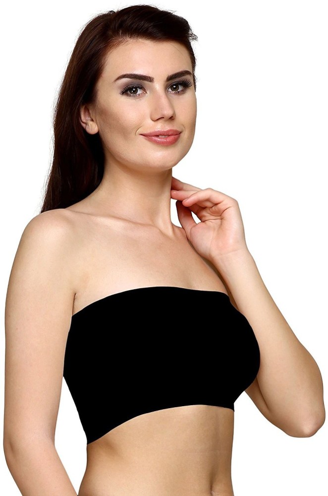 ShopOlica by Seamless Strapless Padded Tube bra - Imported Soft Fabric -  Full Cup & Free Size from 28 To 38 Women Bandeau/Tube Non Padded Bra - Buy  ShopOlica by Seamless Strapless
