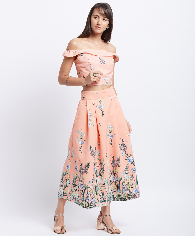 FBB DJ C Women Two Piece Dress Orange Dress Buy FBB DJ C