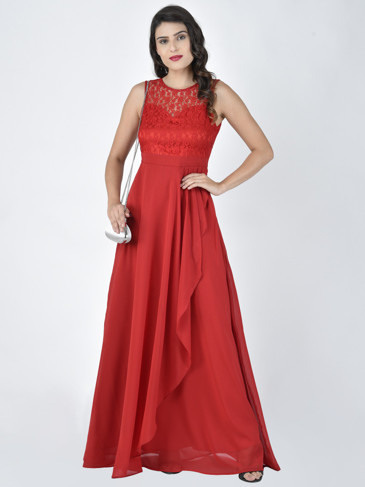 Aggregate more than 147 long evening gowns myntra best camera.edu.vn