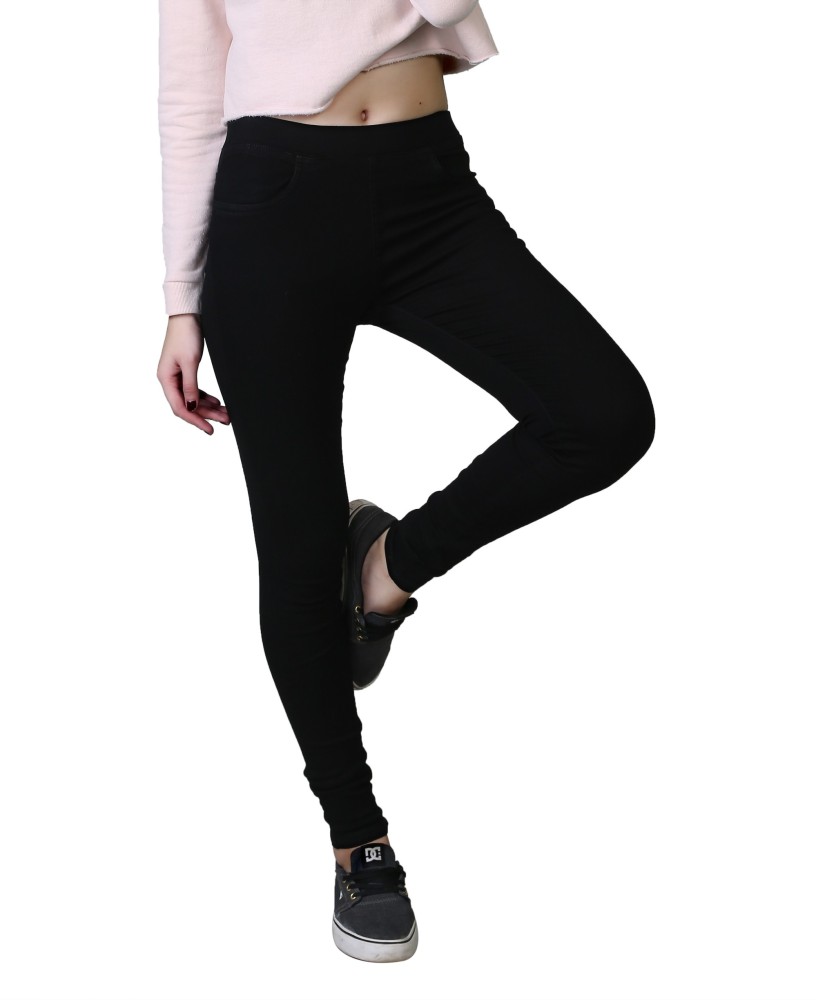 3BUTTERFLIES Black Jegging Price in India - Buy 3BUTTERFLIES Black Jegging  online at