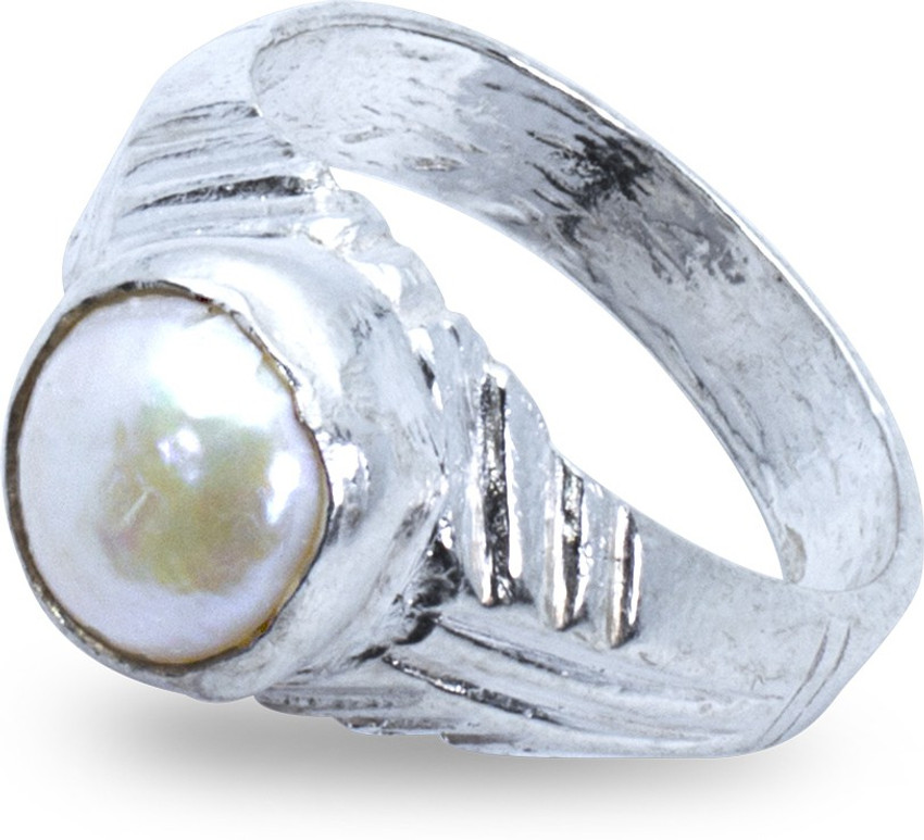 Pearlkraft Chandra Silver Ring Silver Pearl Ring Price in India Buy Pearlkraft Chandra Silver Ring Silver Pearl Ring Online at Best Prices in India Flipkart
