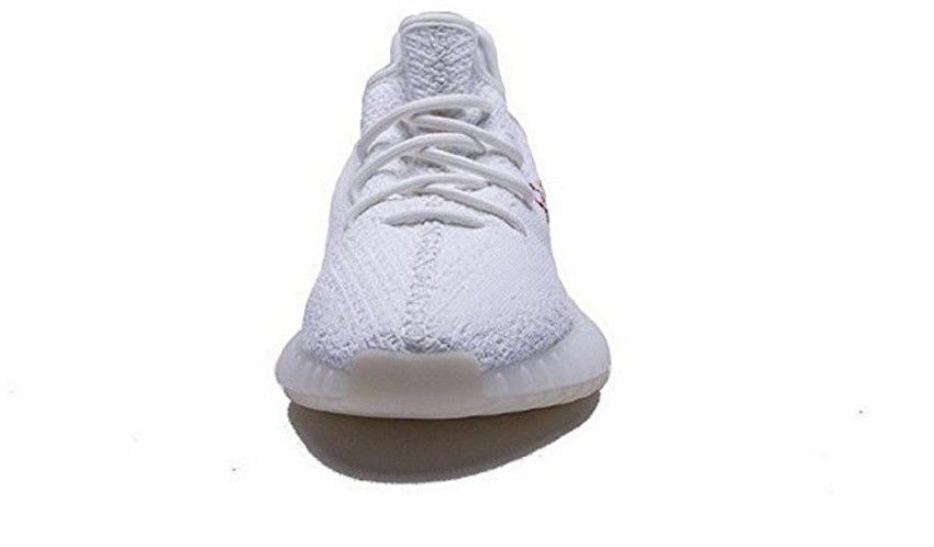 White Yeezy Boost 350 Supreme running shoes for men