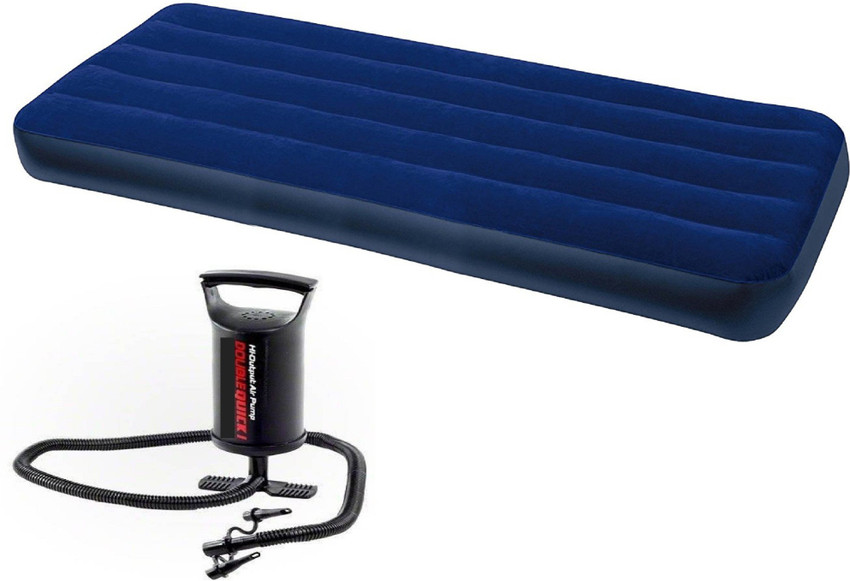 DINAARKAN 6 FEET CLASSIC DOWNY INFLATABLE SINGLE AIR BED WITH AIR