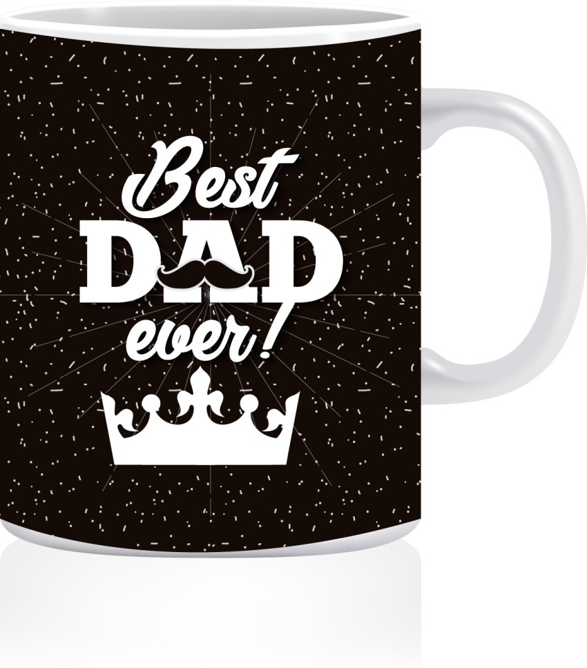 Peppa Pig Daddy Best Dad ever, father's day black gift coffee mug