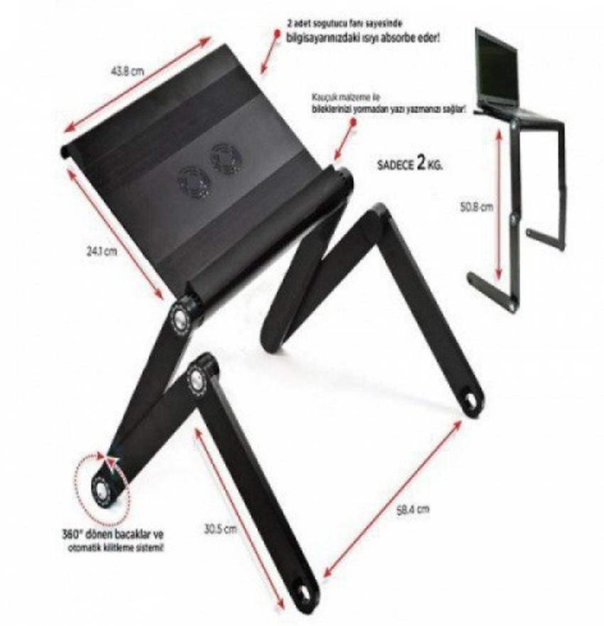 Smart foldable t8 sales table black